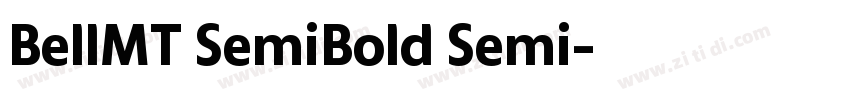 BellMT SemiBold Semi字体转换